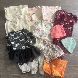 Baby Girl's Clothing Lot 3-6 months Bundle 11 Pcs Clothes